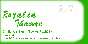 rozalia thomae business card